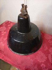 Alte Emaille Lampe