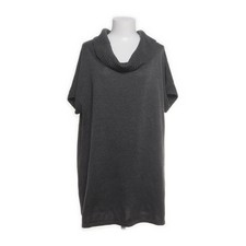Big & Chic, Kleid, Größe: 48, Grau, Acryl/Baumwolle, Einfarbig, Feinstrick #HG8