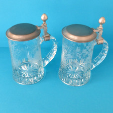 Bierkrüge 2 Stk.  Glas mit