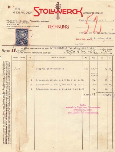 Alte rechnung gebrüter - rechnung,