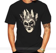 Harlekin Joker T-Shirt - Herren - schwarz oder blau - mehrere Größen DJ Boris