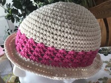 Häkel-Hut aus Baumwollgarn/Handarbeit vom Wol(l)kenschäfchen