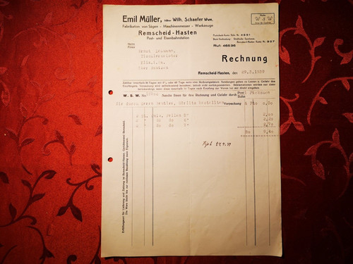 Rechnung emil müller - 26, /