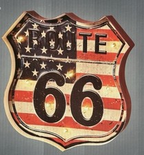 Route 66 Wappen  LED - mit 8