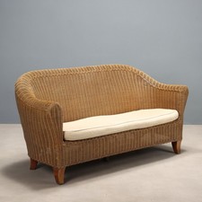 Vintage Zweisitzer Korbsofa