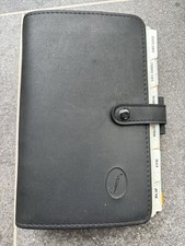 Filofax schwarz Leder