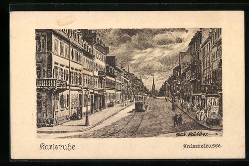 Künstler karlsruhe - künstler-ak,