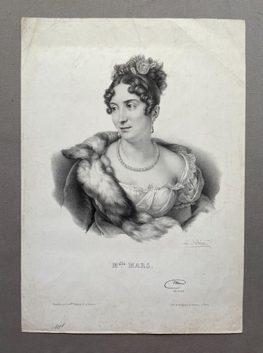 Melle mars alte - melle, lithographie