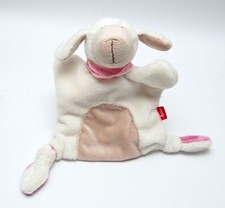 SIGIKID  Lamm Schaf Handpuppe beige weiß mit Halstuch 41988 Schmusetuch NEU
