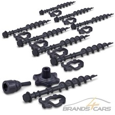 ENVA SCHRAUBHERINGE FÜR ZELTE FIBERGLAS 22 cm HERINGE INKL. ADAPTER ZELTNAGEL