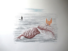 TOYEN MARIE CERMINOVA: schöne Lithographie limitiert auf 500 Exemplare, signiert