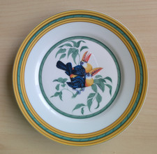 HERMES Toucans Dessertteller Beilagenteller Tukan 19cm SELTEN