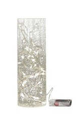 Glasvase aus Crackle Glas