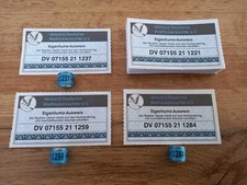 deutsche Brieftaubenringe, Eigentumsausweise, DV-2021 Brieftauben