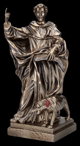 Heiligenfigur dominikus mit - heiligenfigur,