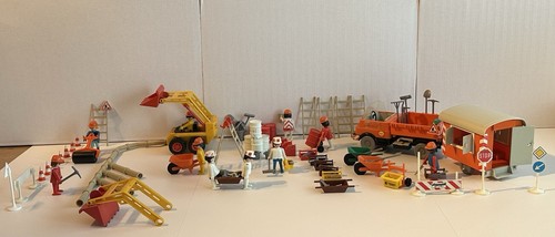 Playmobil lkw mit bauwagen - lkw,