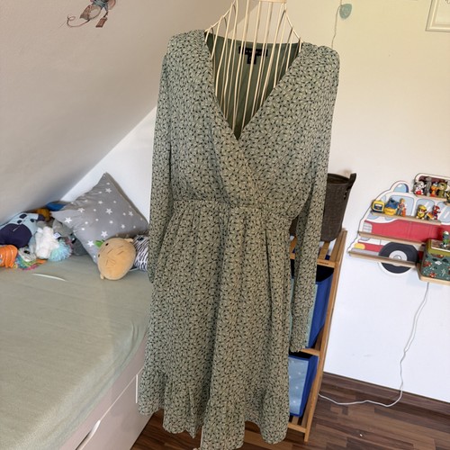Kleid grün muster amisu - grün,