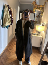 Zara damen mantel lang - lang, schwarz