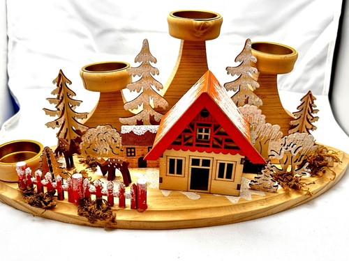 Adventskranz holz - adventskranz,