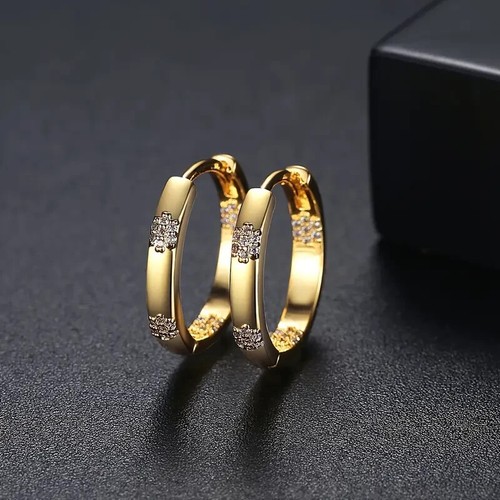 Paar creolen silber gold - paar,