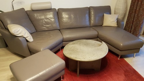 Ledercouch hocker von - +,