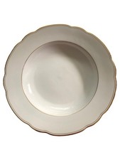 Hutschenreuther Suppenteller tief Weiß Porzellan Elegant 24cm Metallic