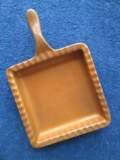 Original Gerzit Staffel Stoneware braun Schlemmerpfanne mit Stiel  ca.15 x 15 cm