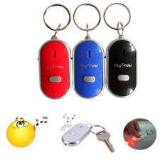 3X Anti-Lost Schlüsselfinder & LED Taschenlampe Schlüssel Keyfinder Pfeifen Gift