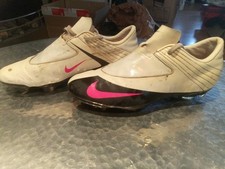 Nike Mercurial Vapor Steam 5 FG 44,5 UK 9,5, Weiß Pink Fußballschuhe