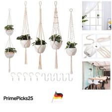5er Set Makramee Blumenampel