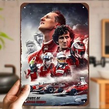 Blechschild Legenden der Formel 1 Ferrari 30x20cm Retro Nostalgie Vintage TE1642