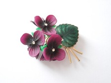 Brosche Veilchen Blume Blüte