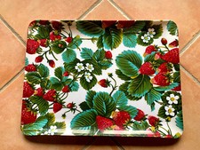 Melamin Serviertablett Frühstückstablett Tablett "Erdbeere" 50 x 37 cm