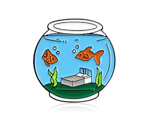 Aquarium pin brosche - aquarium,
