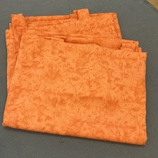 2x Schlaufenschal Orange Vorhang Gardine Blickdicht Store ca. 140 breit ca. 230