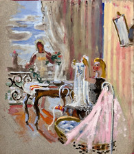 Alter Innenraum Zeichnung Vom