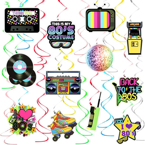 80er thema party dekorationen - 80er,