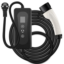 Typ 2 EV Ladegerät Ladekabel für Mercedes EQS Schwarz 3,7 KW 8/10/13/16A Ladebox