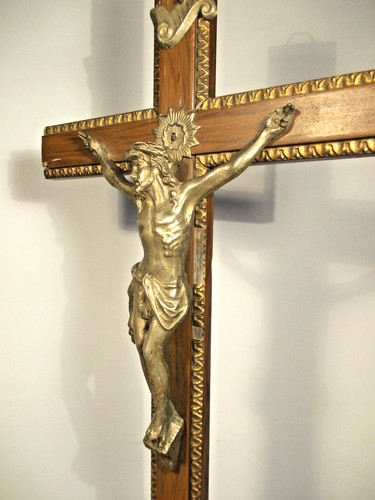 Antikes kruzifix wandkreuz - -,