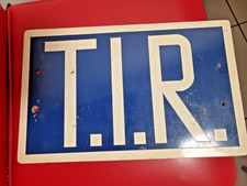 Altes Blechschild T.I.R.,Transport Internationale Region,LKW,Oldtimer Laster