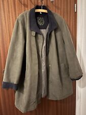 Damen Jacke Mantel 46 48 50 Grün Gefüttert Herbst Winter Übergang Knielang 