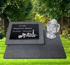 Grabstein Grabplatte Gedenkstein Motiv ca.60x40 Granit Engel