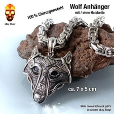 XL Wolf Anhänger Herren