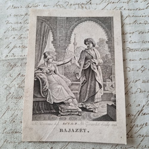 Radierung bajazet girardet - bajazet,