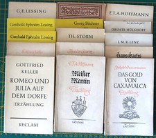15 Reclam Hefte Keller Lessing