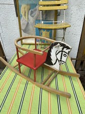 Vintage 50er Jahre Schaukelpferd Holz Original Zustand