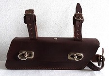 Alte Fahrrad Satteltasche Werkzeugtasche Echt Leder Braun