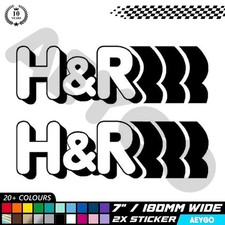 2x H&R H UND R Vinyl Aufkleber