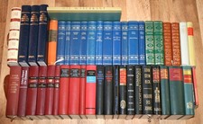 46 Bücher,Romane: Erzählungen, Klassiker, Werke in LEDER gebunden. Paket.