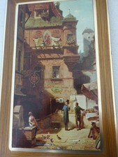 Spitzweg Bild - Druck auf Holzplatte - "Antiquar"